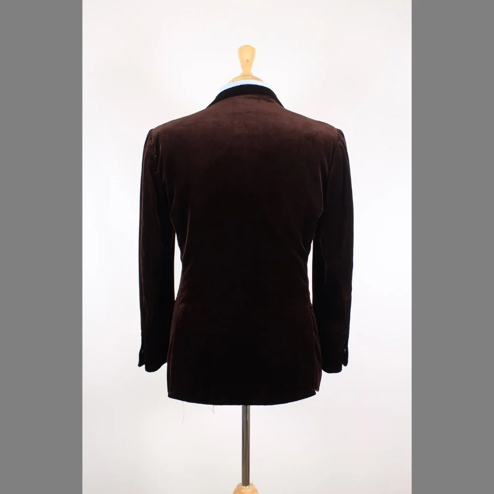 Whitcomb & Shaftesbury 40S Brown Sport Coat Y789_4